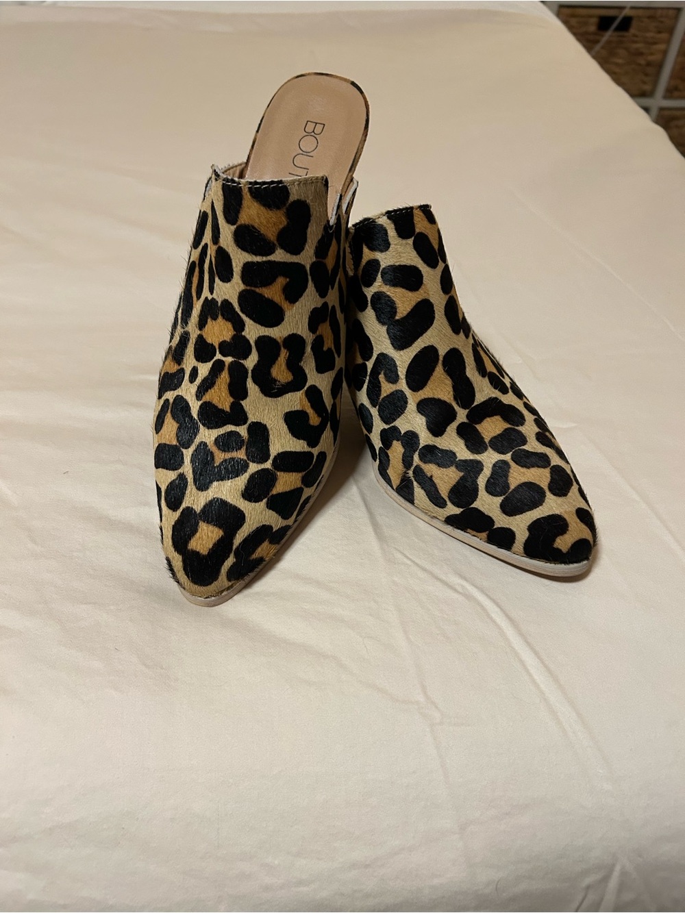 Corky Print Slip-On Mule - Tan & Black